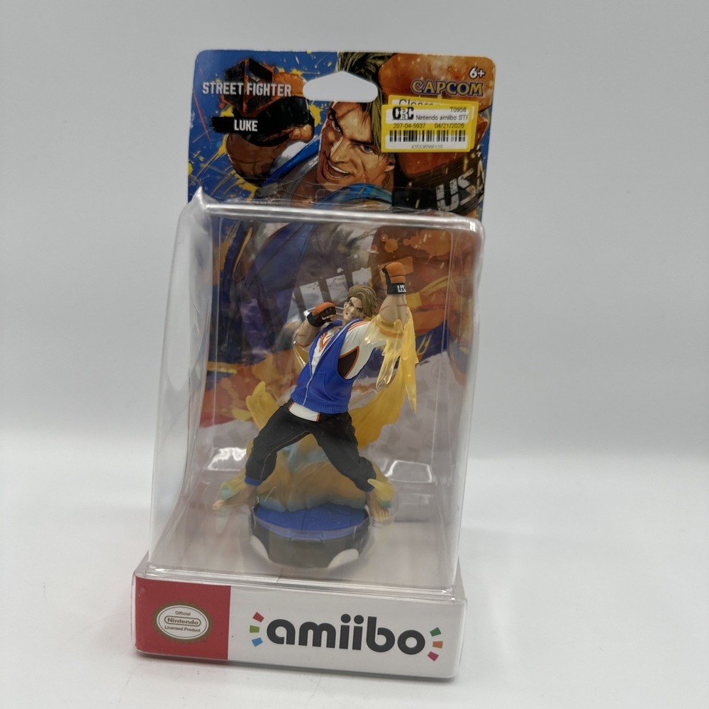 Nintendo AmIIbo:‎ Street Fighter 6 Luke Figure Capcom New Authentic